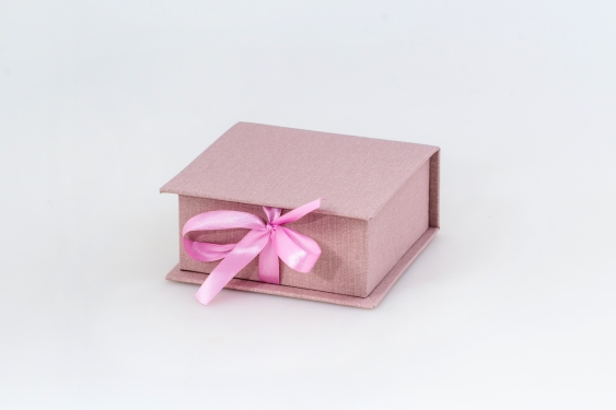 Кутия за снимки, 10x10 Прашно розово, 12x12 cm