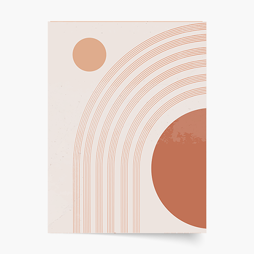 Плакат, Simple Collection - Теракота, 50x70