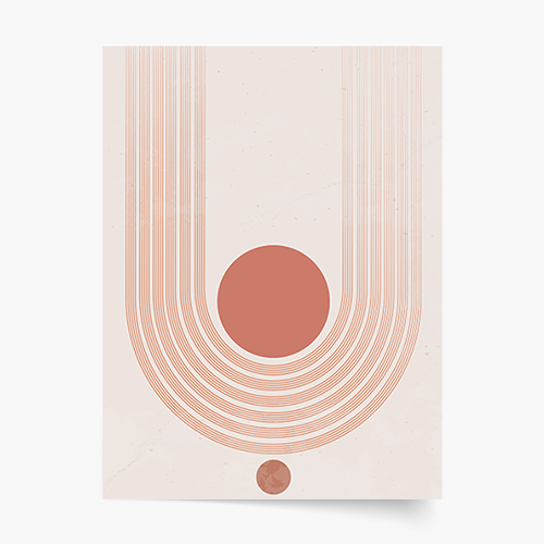 Плакат, Simple Collection - Теракота, 50x70