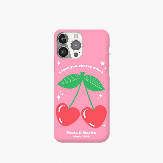 Калъф за телефон, Обичам те много, черешко