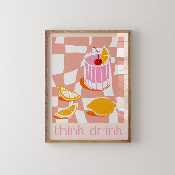 Плакат, Помислете за напитката, 21x30