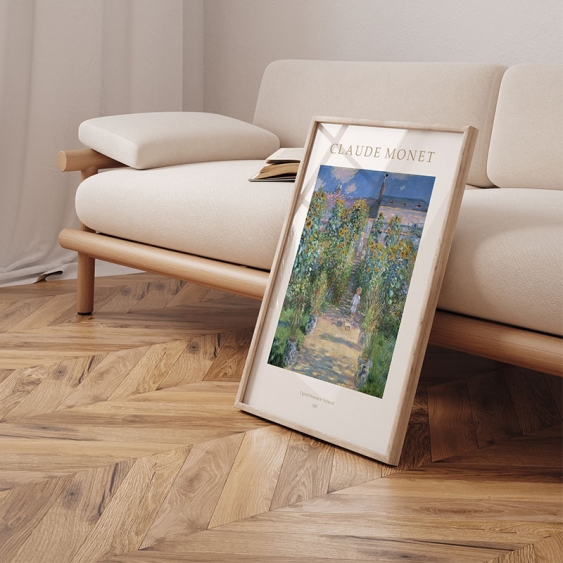 Плакат, Моне - Градината на Моне във Ветой, 30x40