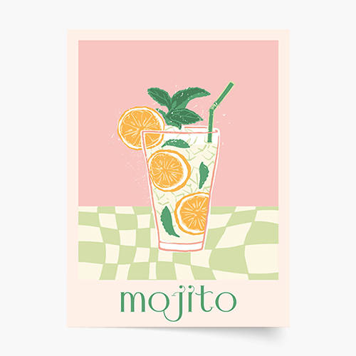 Плакат, Мохито, 50x70