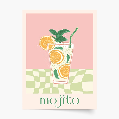 Плакат, Мохито, 21x30