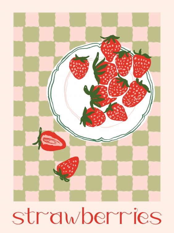 Плакат, Ягоди, 21x30