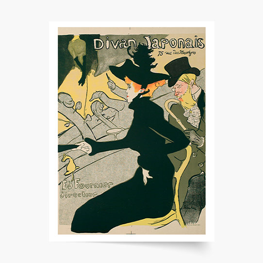 Плакат, H. Toulouse-Lautrec "Японски диван 75 rue des Martyrs Ed Fournier режисьор", 21x30