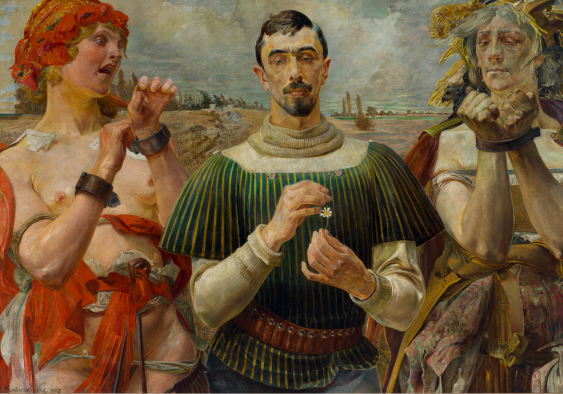 Плакат, Й. Малчевски "Полски Хамлет - Портрет на Александър Велополски", 100x70