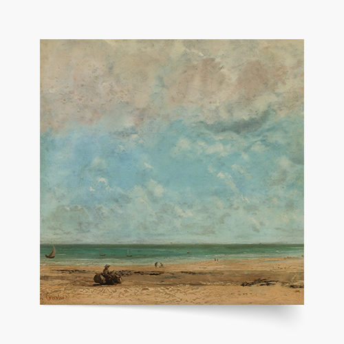 Плакат, Ж. Курбе „Морски пейзаж“, 30x30