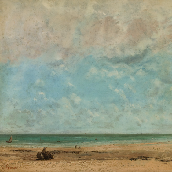 Плакат, Ж. Курбе „Морски пейзаж“, 30x30
