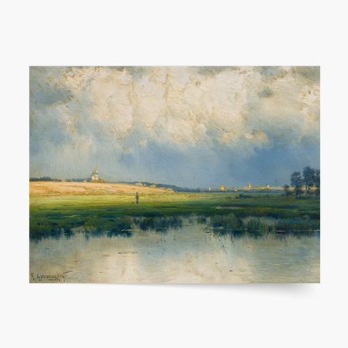Плакат, К. Кшижицки „Пейзаж“, 70x50