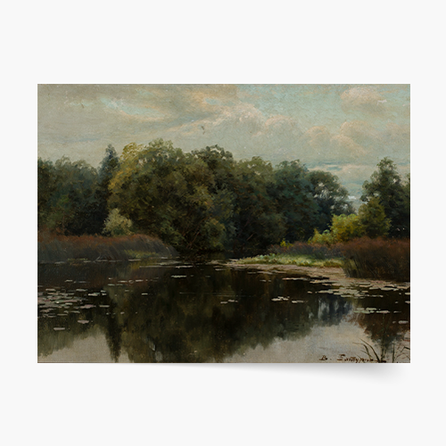 Плакат, В. Батурин „Езерцето“, 70x50