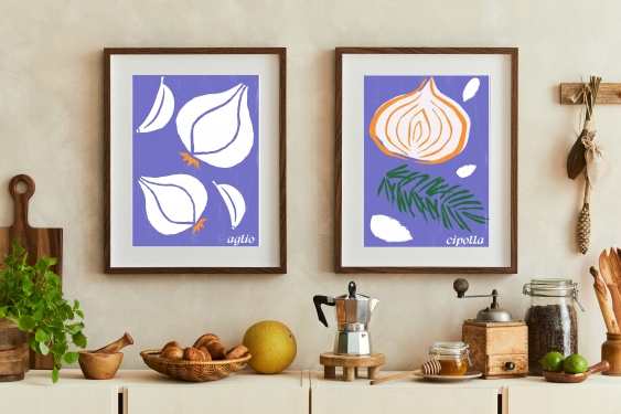 Плакат, Италианска кухня - Чипола, 21x30