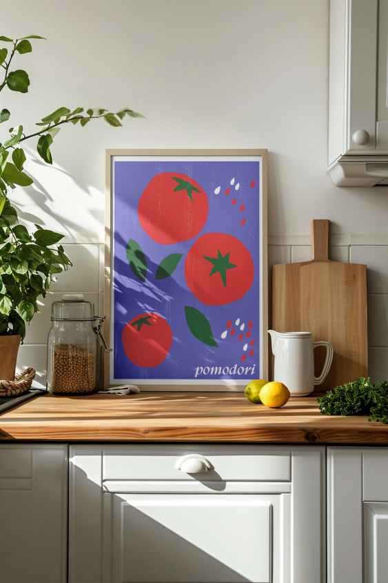 Плакат, Италианска кухня - Помодори, 21x30