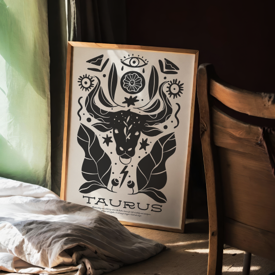 Плакат, Телец, 21x30