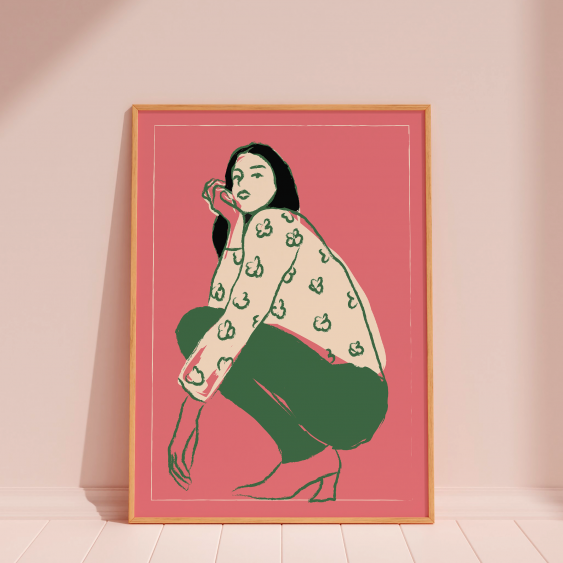Плакат, Жена - Мода III, 50x70