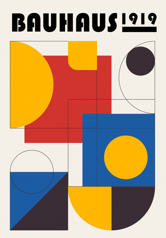 Плакат, Баухаус I, 21x30