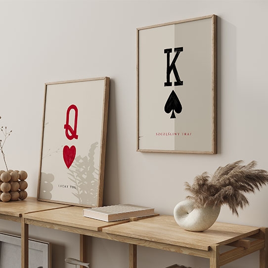 Плакат, Типография: Q Lucky You, 30x40