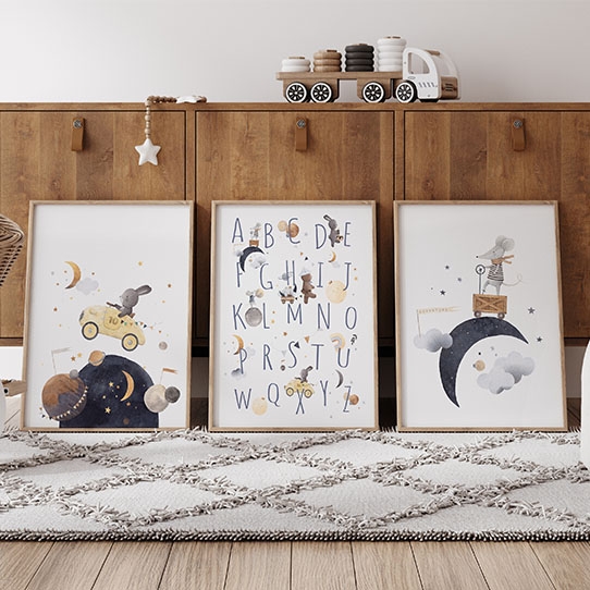 Плакат, Нощ: Мишка, 21x30