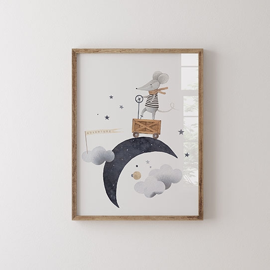 Плакат, Нощ: Мишка, 21x30