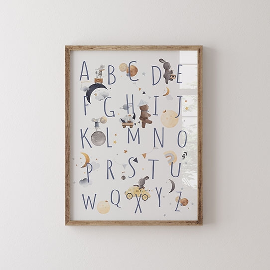 Плакат, Азбука: Нощ, 21x30