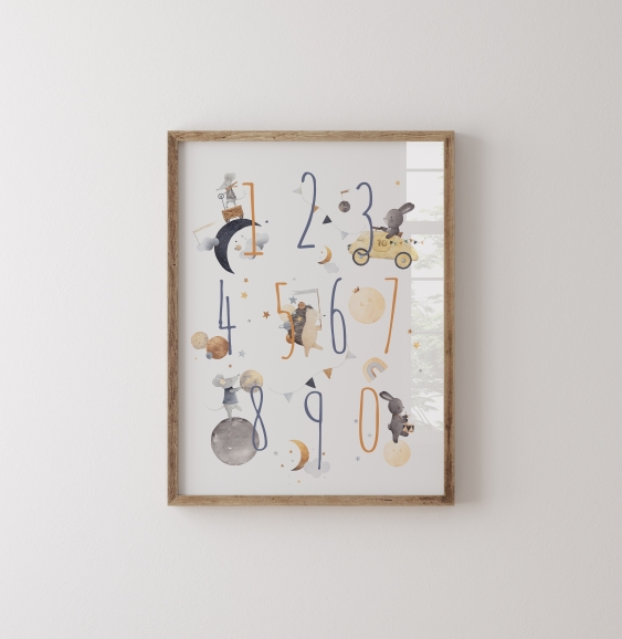 Плакат, Нощ: Числа, 21x30
