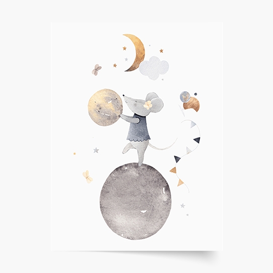 Плакат, Нощ: Мишка 2, 21x30