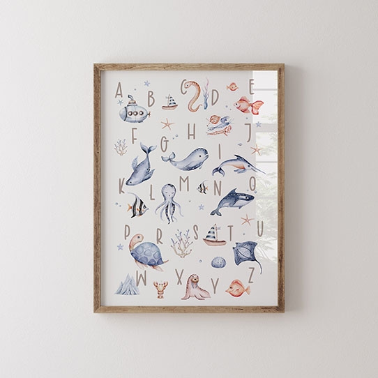 Плакат, Азбука: Момче от океана, 21x30