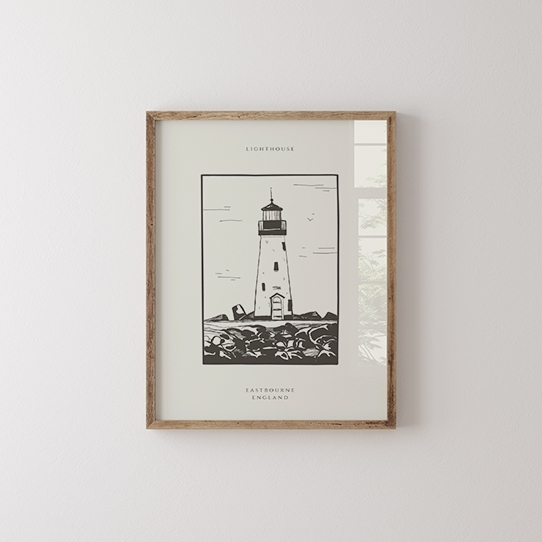 Плакат, Море: Фар, 30x40