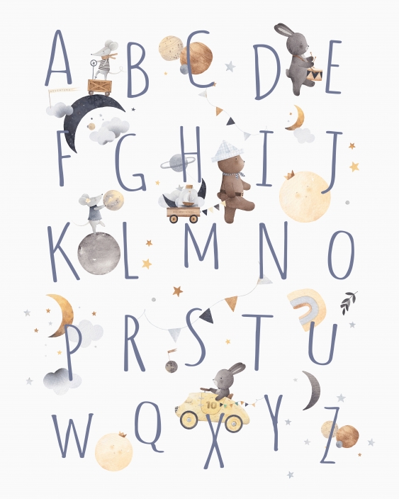 Канава, Азбука: Нощ, 50x70 cm