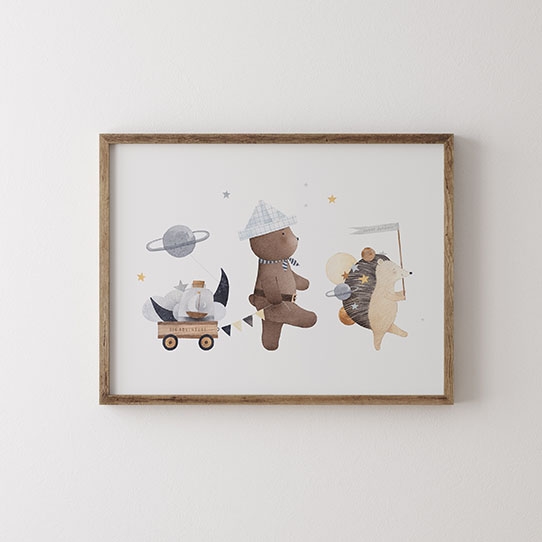 Плакат, Нощ: Животни, 40x30