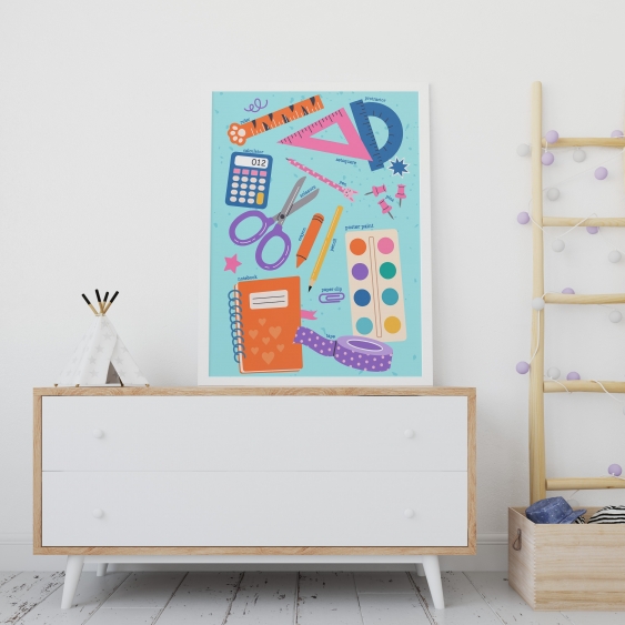 Плакат, Училище: Пособия, 21x30