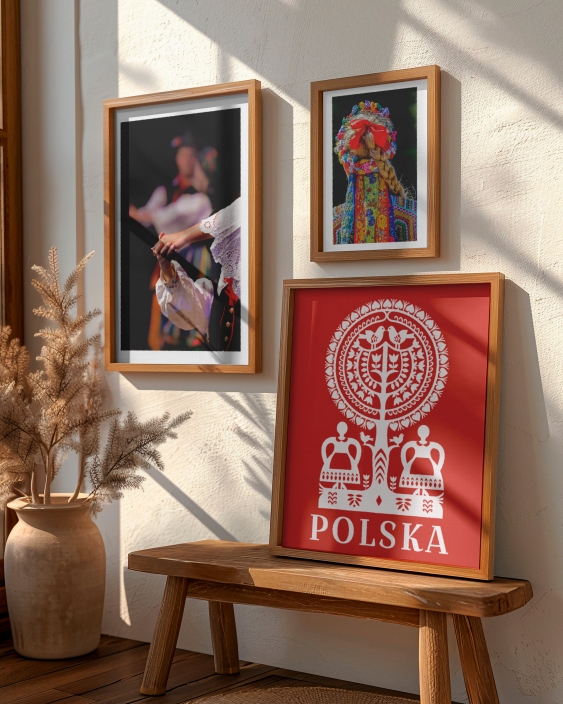 Плакат, Фолк: Червена изрезка, 21x30