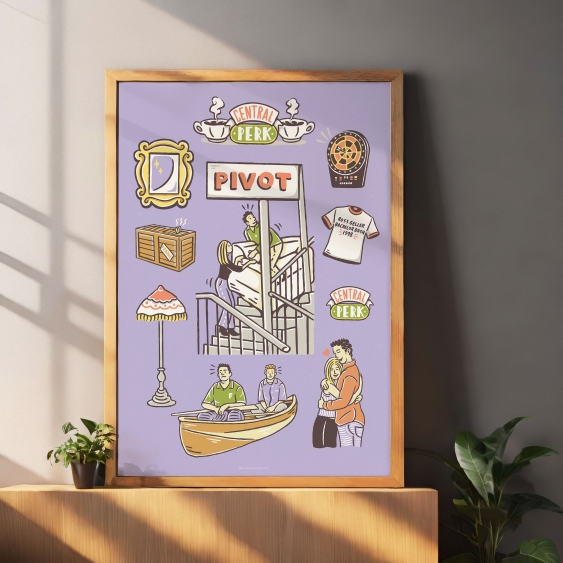 Плакат, Приятели: Вайълет, 21x30