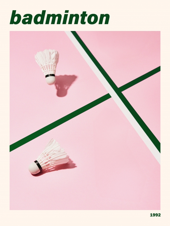 Плакат, Спортове: Бадминтон II, 21x30