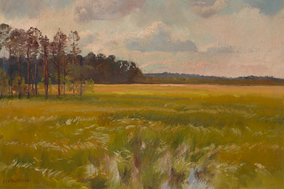 Плакат, Юзеф Хелмонски "Поляна край гората", 40x30