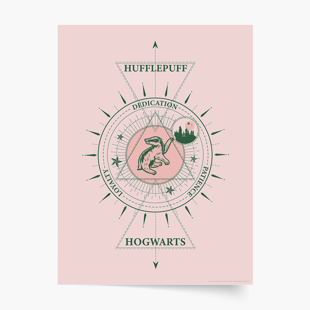 Плакат, Хари Потър: Хафълпаф, 50x70