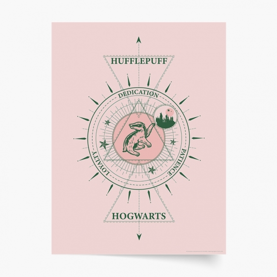 Плакат, Хари Потър: Хафълпаф, 50x70