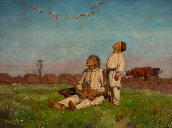 Плакат, Йозеф Хелмонски „Щъркели“, 40x30