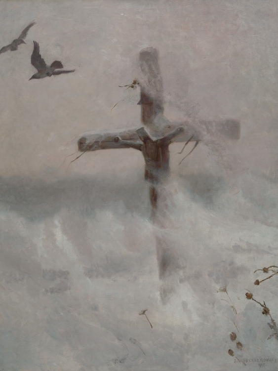 Плакат, Юзеф Хелмонски "Кръст в виелица", 30x40
