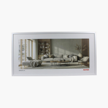 Рамка за снимка панорамна 100x50 бяла, 100x50 cm