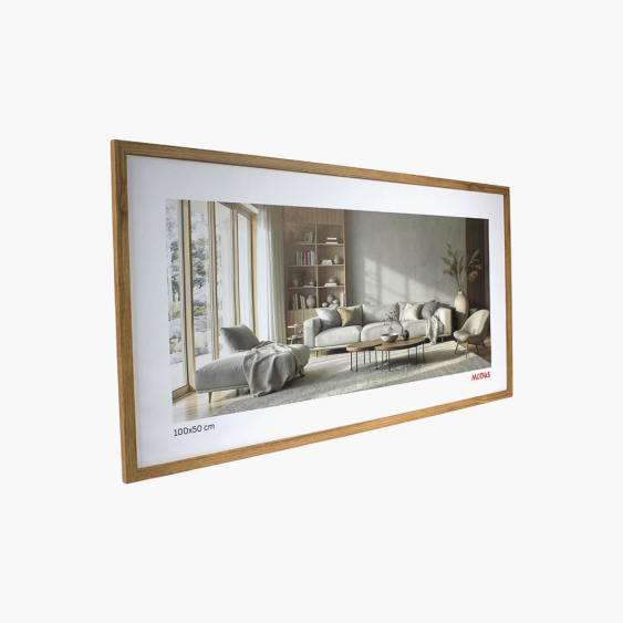 Рамка за снимка панорамна дъбова 100x50, 100x50 cm