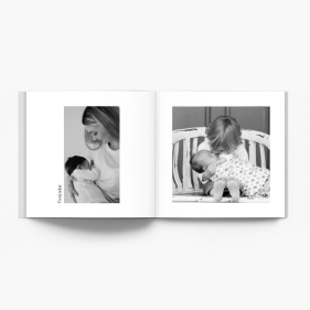 Семеен черно-бял филм Instabook, мини фотоалбум, 15x15 cm
