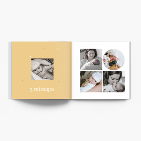 Първата година на бебето Instabook, мини фотоалбум, 15x15 cm
