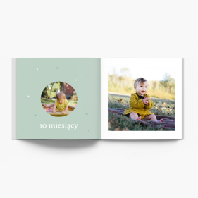 Първата година на бебето Instabook, мини фотоалбум, 15x15 cm