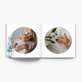 Колекция „Сини цветя“ - instabook Instabook, мини фотоалбум, 15x15 cm
