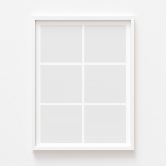 Плакат, Вашият плакат, 6 части с бяла рамка, 21x30