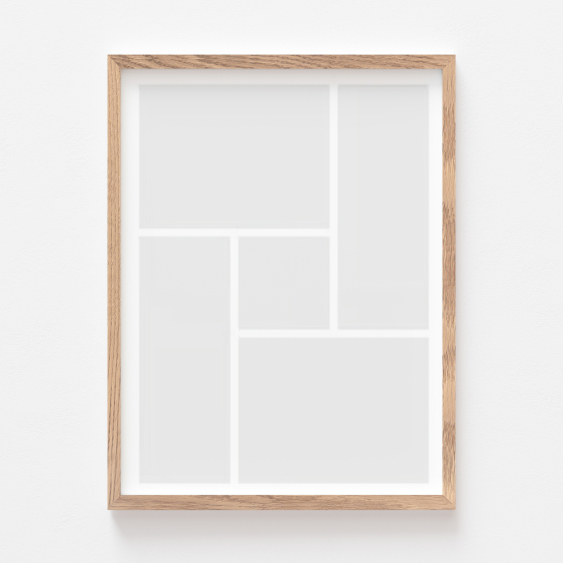 Плакат, Вашият плакат, 5 елемента с дъбова рамка, 21x30