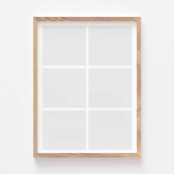 Плакат, Вашият плакат, 6 части с дъбова рамка, 21x30