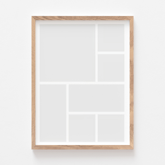 Плакат, Вашият плакат, 7 елемента с дъбова рамка, 21x30