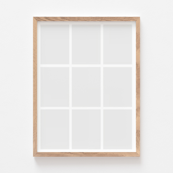 Плакат, Вашият плакат, 9 части с дъбова рамка, 21x30